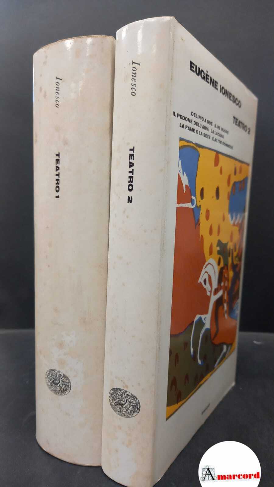 Ionesco, Eugène. Teatro Torino Einaudi, 1961