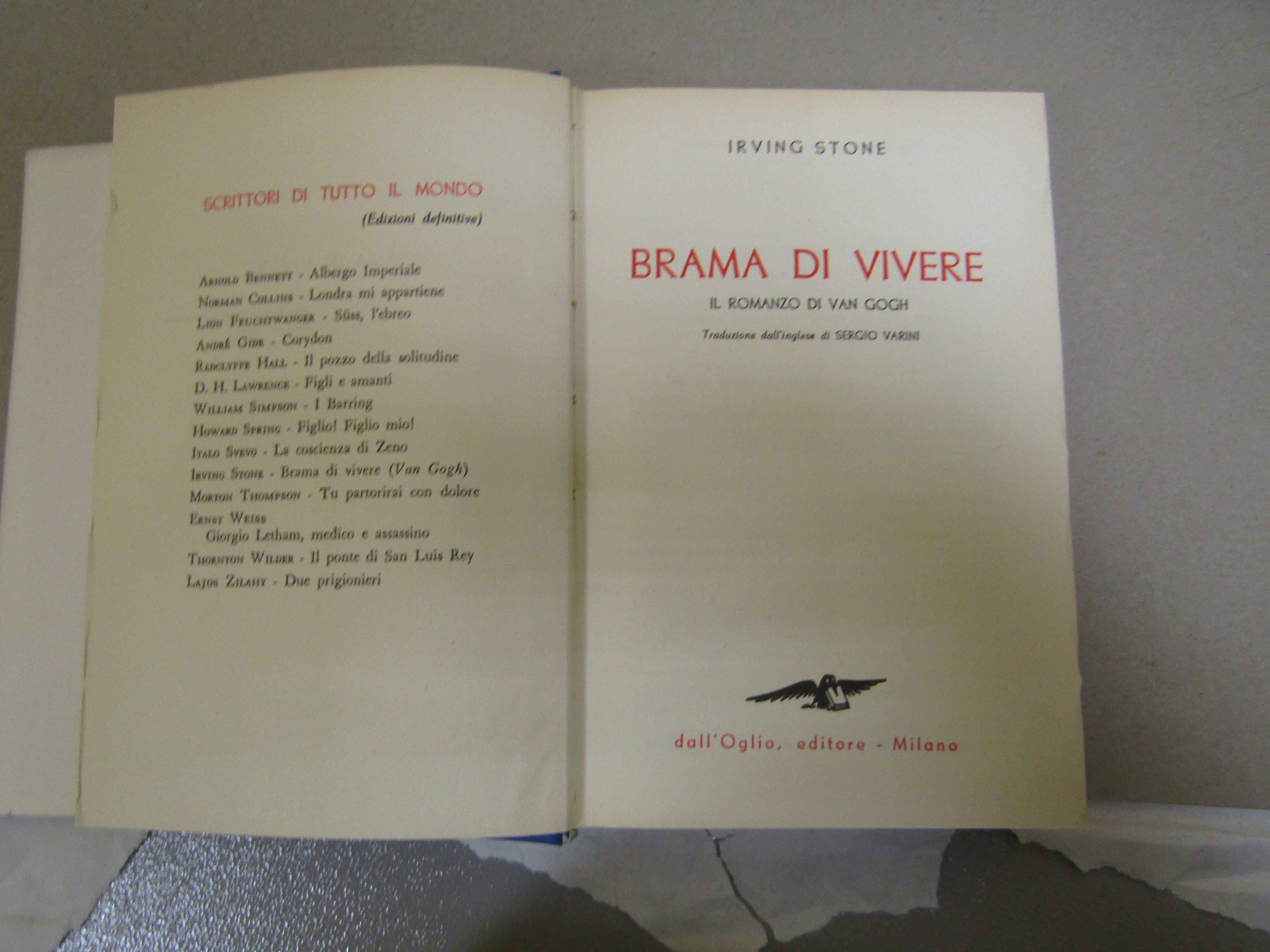 Irving Stone. Brama di vivere