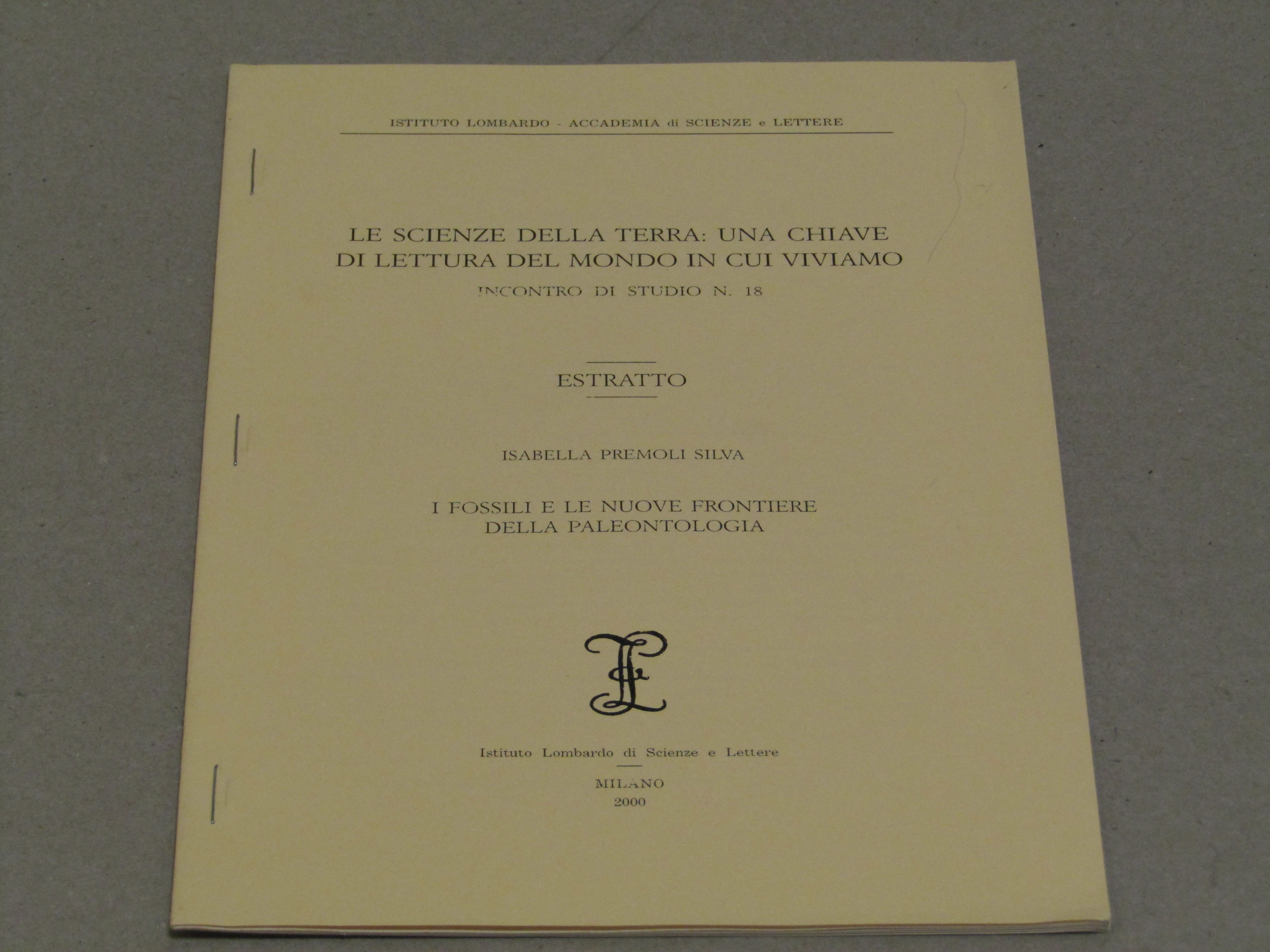 Isabella Premoli Silva. I fossili e le nuove frontiere della …