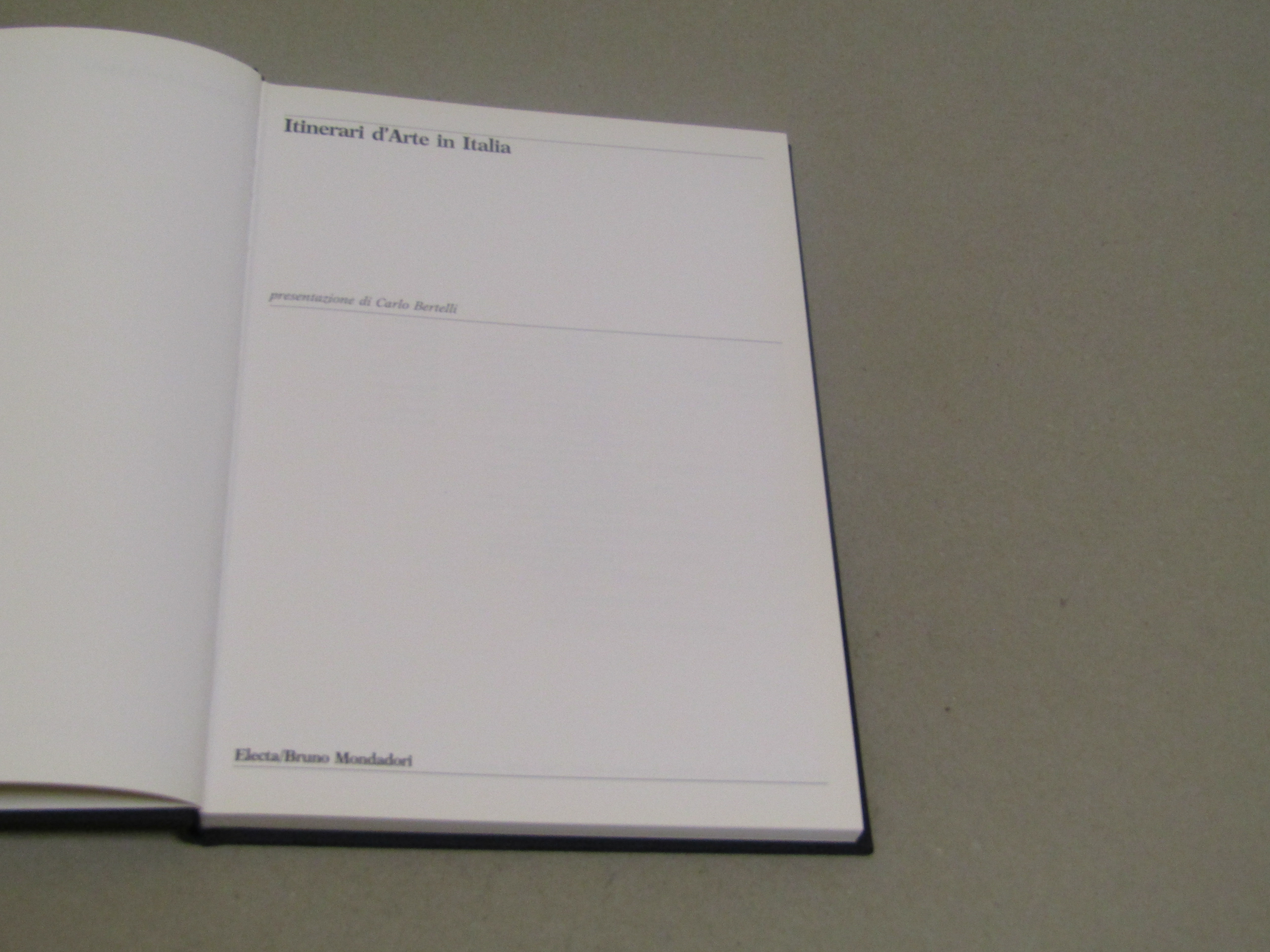 Itinerari d'Arte in Italia - ELECTA- 1987