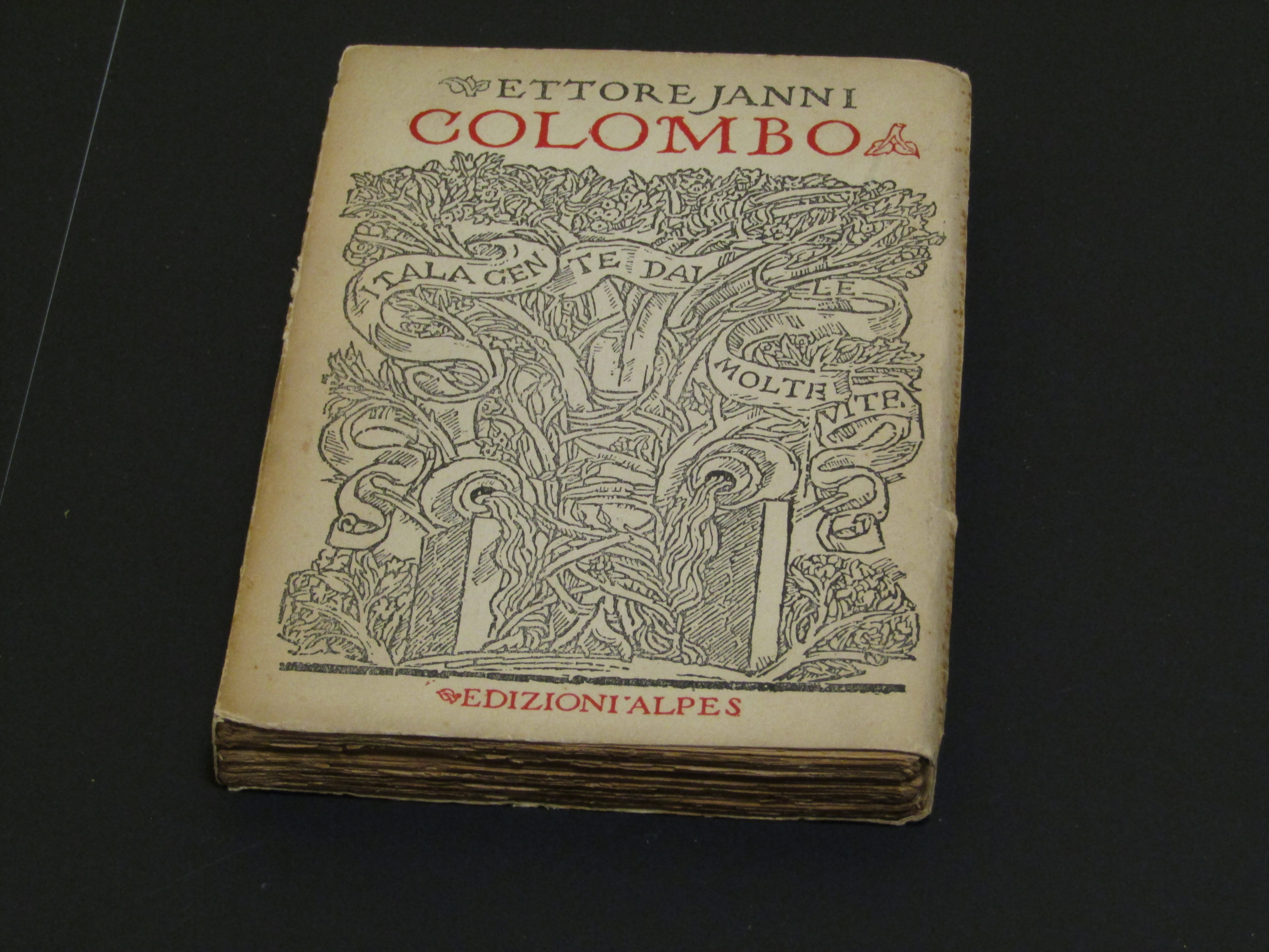 Janni Ettore. Colombo. Edizioni Alpes. 1924 - I