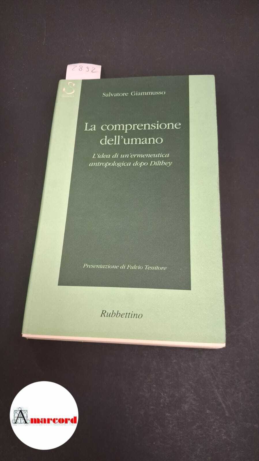 La comprensione dell'umano. L'idea di un'ermeneutica antropologica dopo Dilthey
