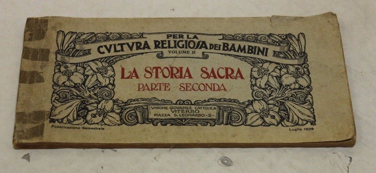 La storia sacra parte seconda