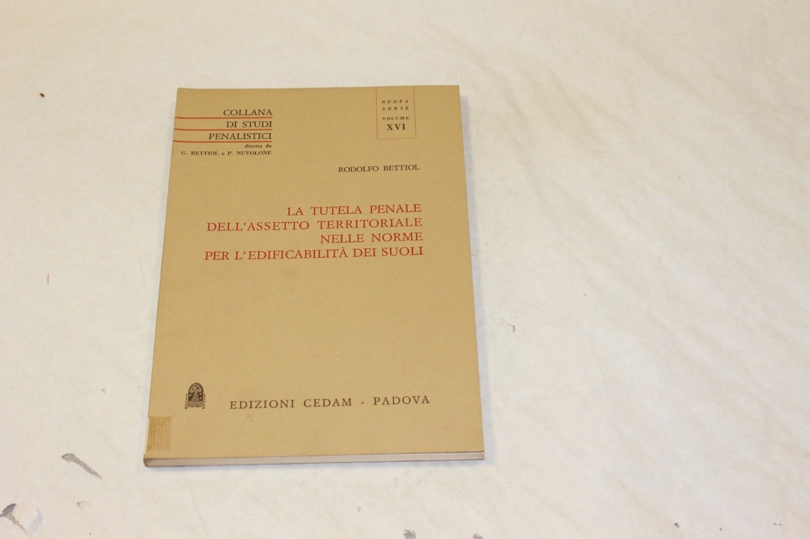 La tutela penale dell'assetto territoriale