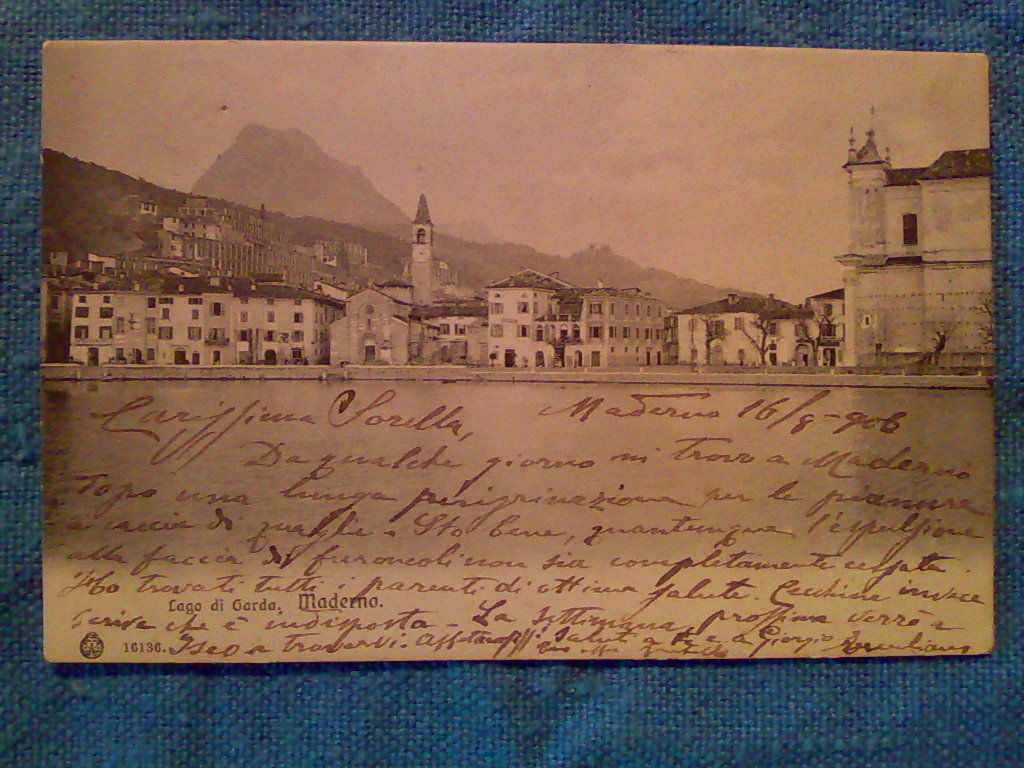 LAGO DI GARDA / MADERNO - 1906 (viaggiata con bollo)