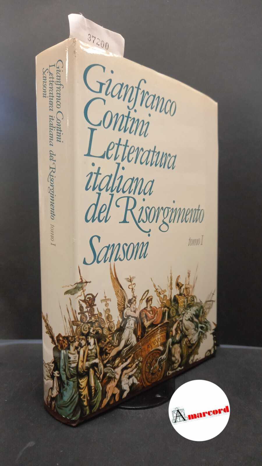 Letteratura italiana del Risorgimento : 1789-1861 tomo I