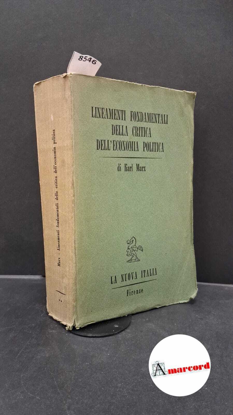 Lineamenti fondamentali della critica dell'economia politica vol 2