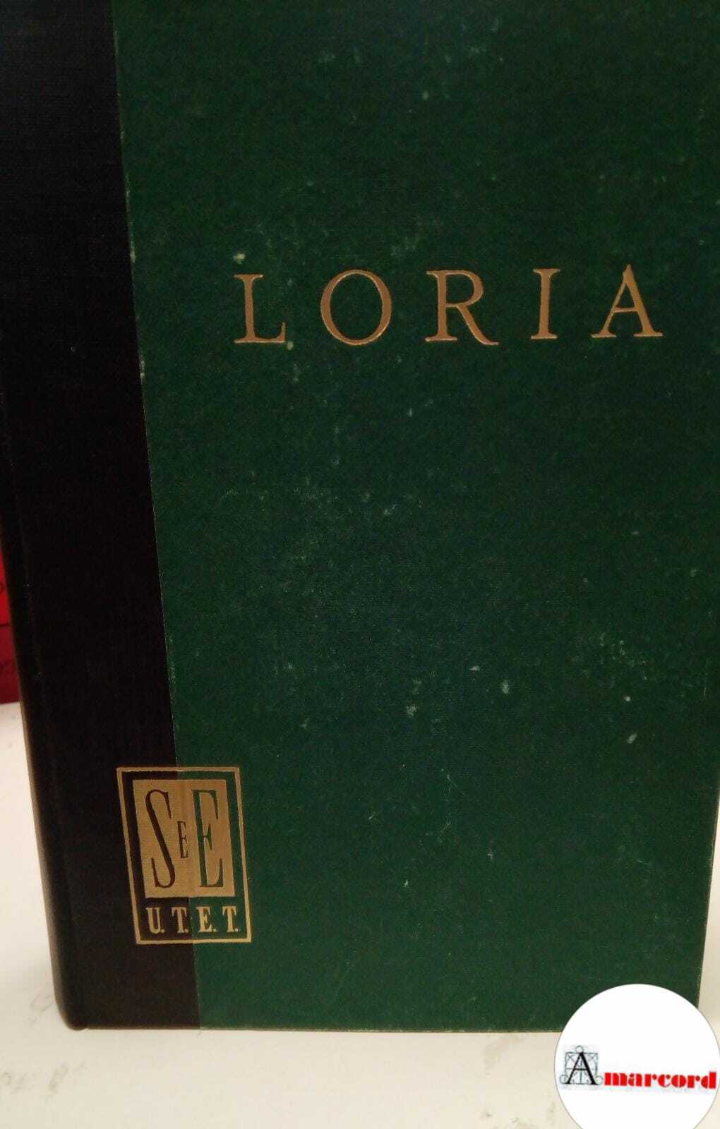 Loria Achille, Corso di economia politica, Utet, 1953.