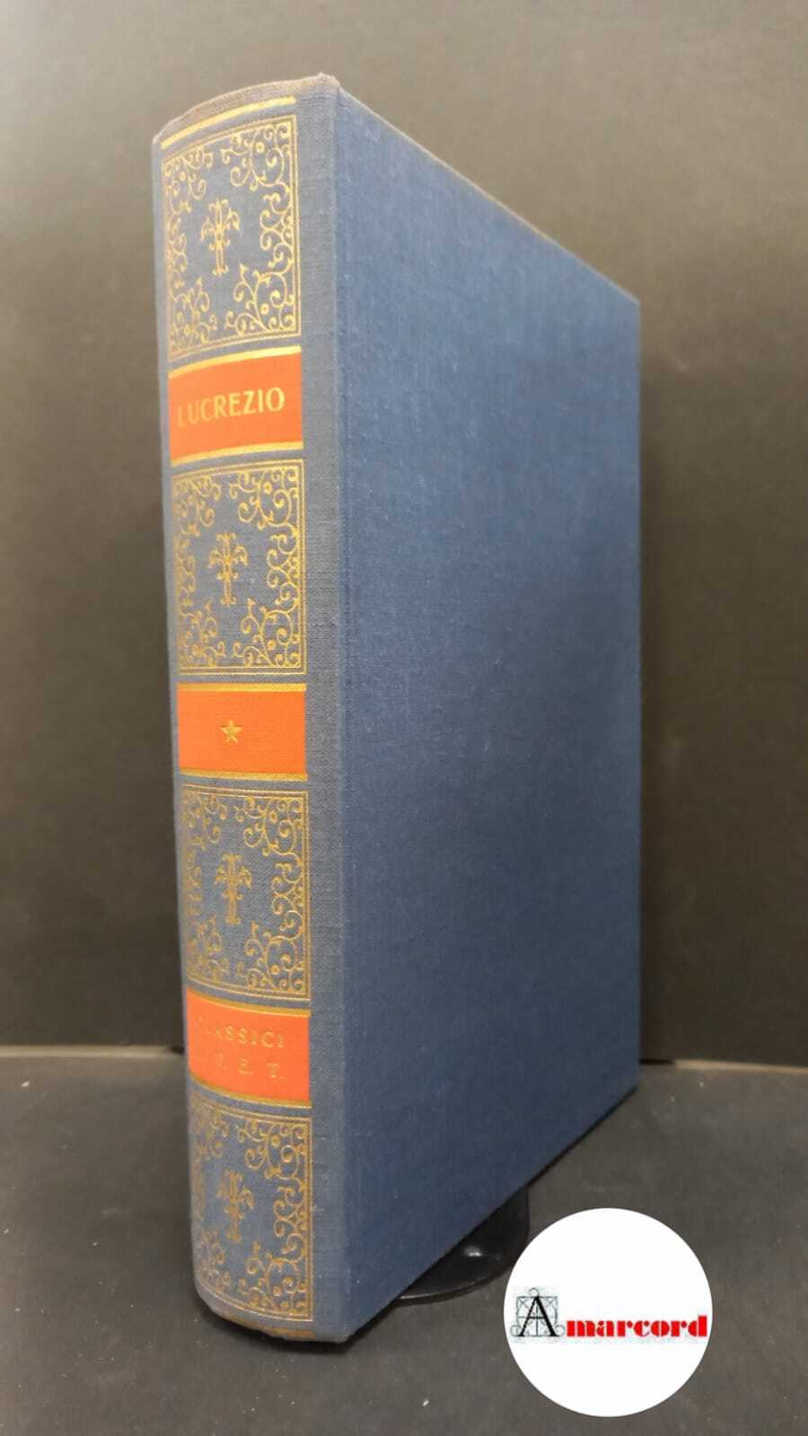 Lucrezio, Della Natura, Utet, 1976