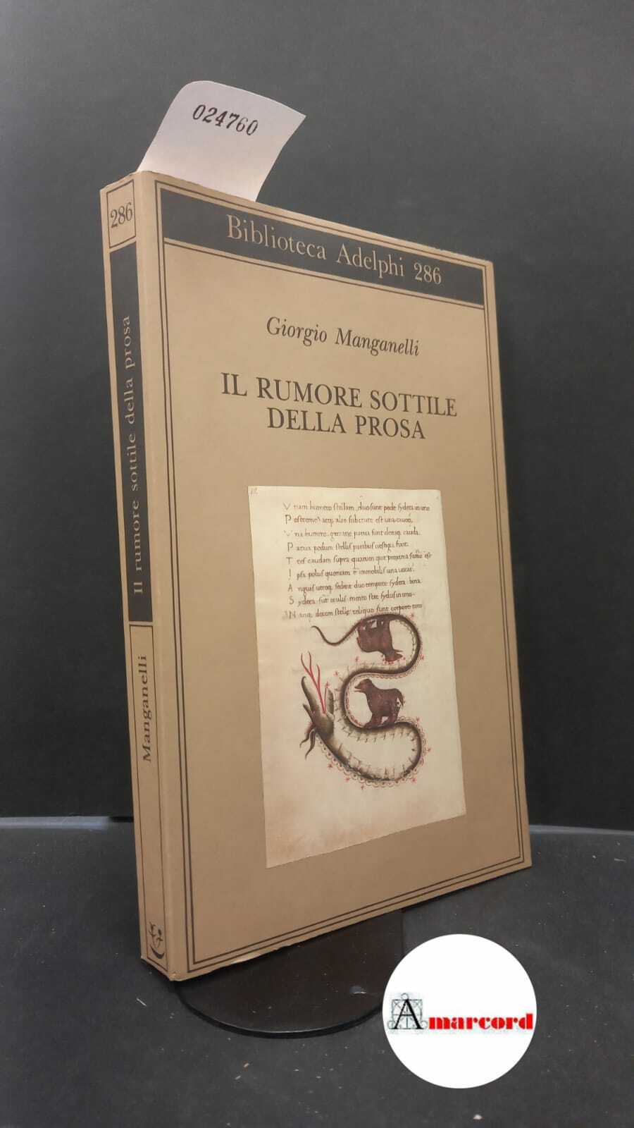Manganelli, Giorgio. , and Italia, Paola. �Il �rumore sottile della …