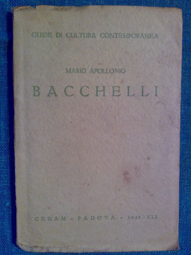 Mario Apollonio - BACCHELLI � 1942