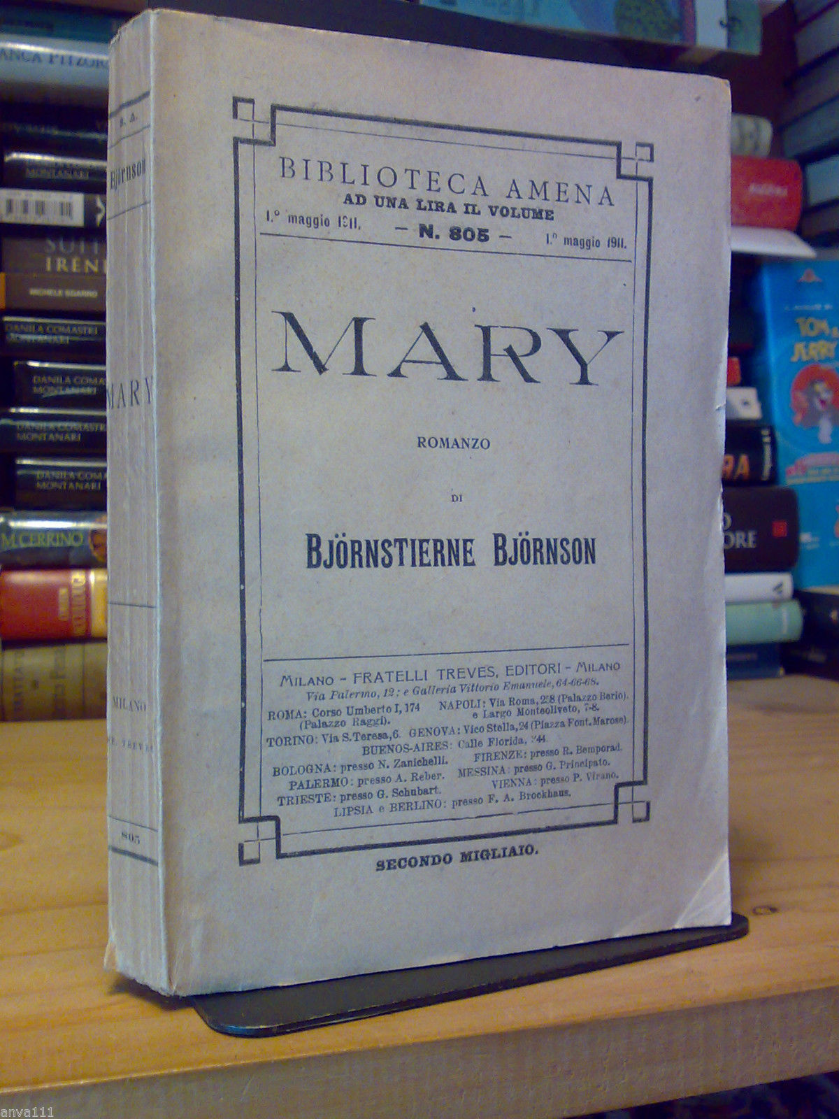 MARY - 1911 - romanzo di Bjornstierne Bjornson - Nobel …