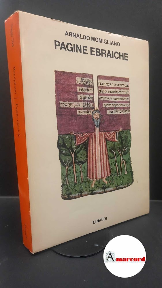 Momigliano, Arnaldo. , and Berti, Silvia. Pagine ebraiche Torino G. …