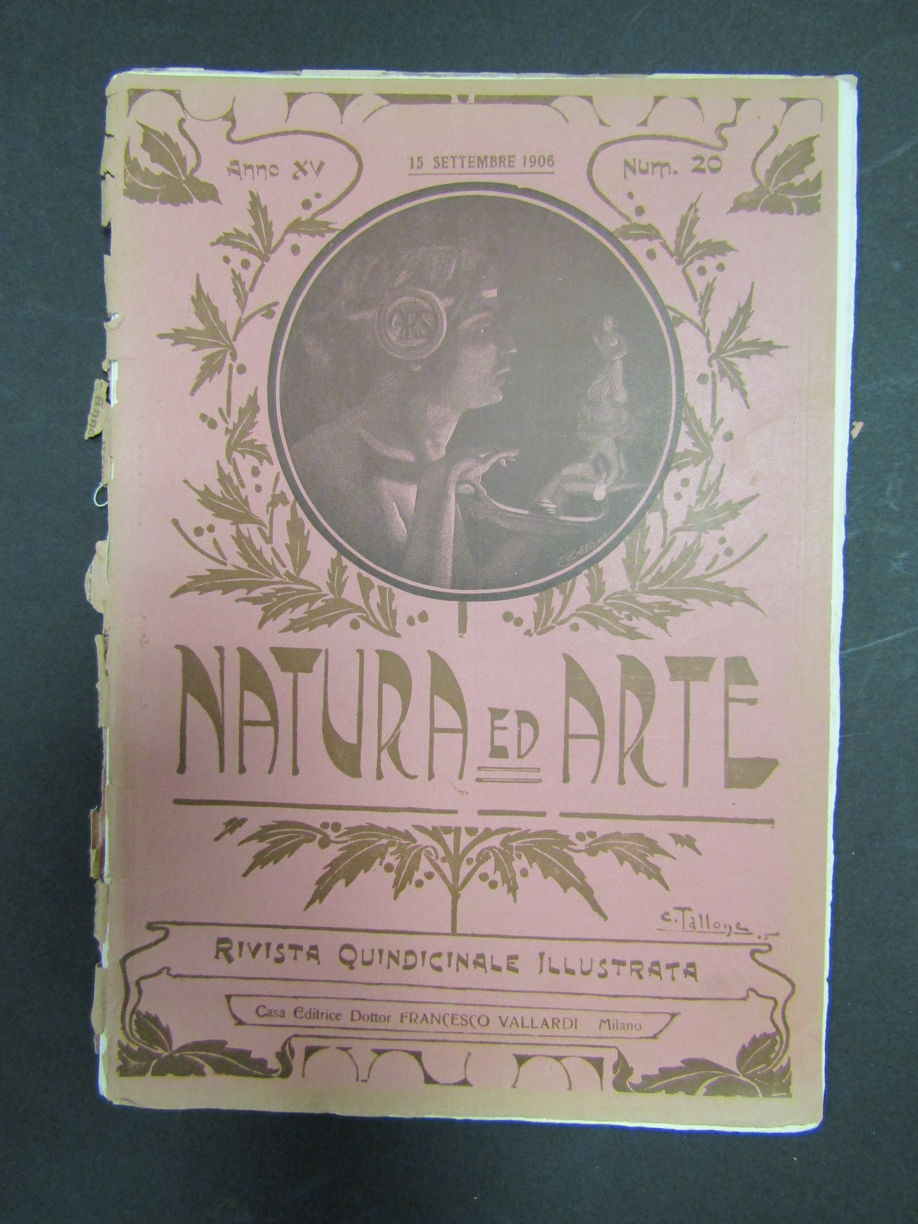 Natura ed arte. Rivista quindicinale illustrata. Anno XV. Num. 20. …