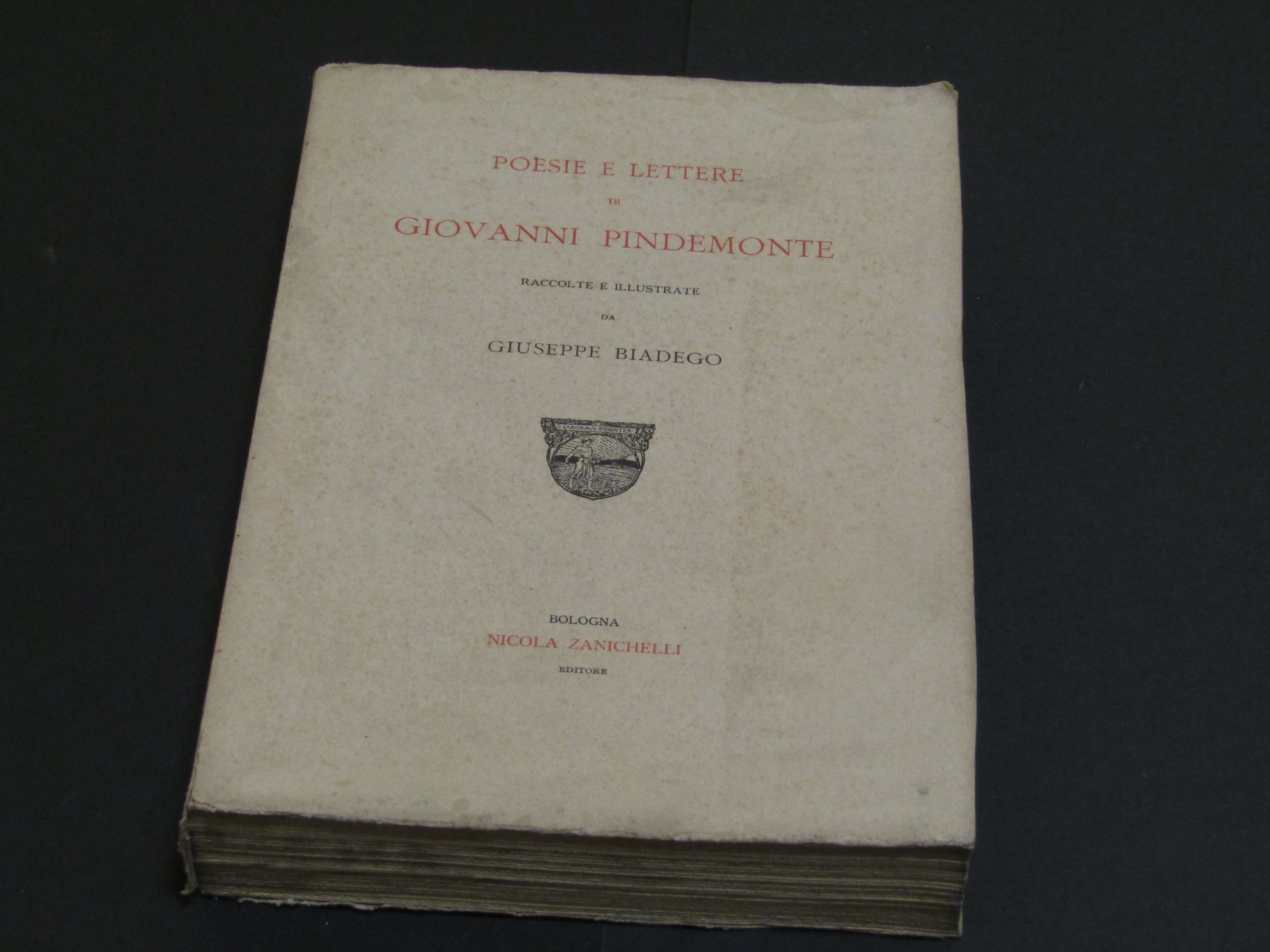 Pindemonte Giovanni. Poesie e lettere. Zanichelli. 1883 - I