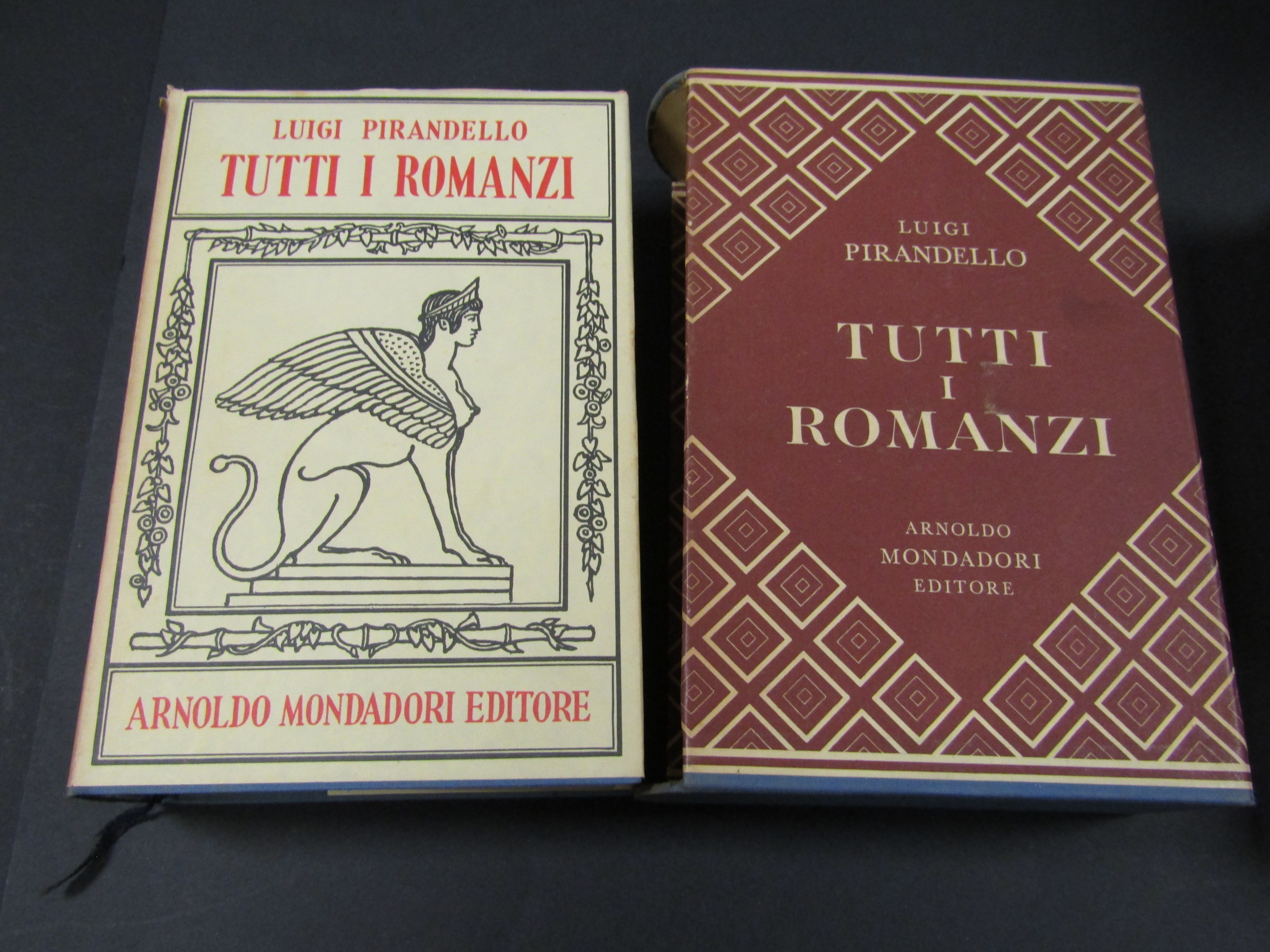 Pirandello Luigi. Tutti i romanzi. Mondadori. 1959