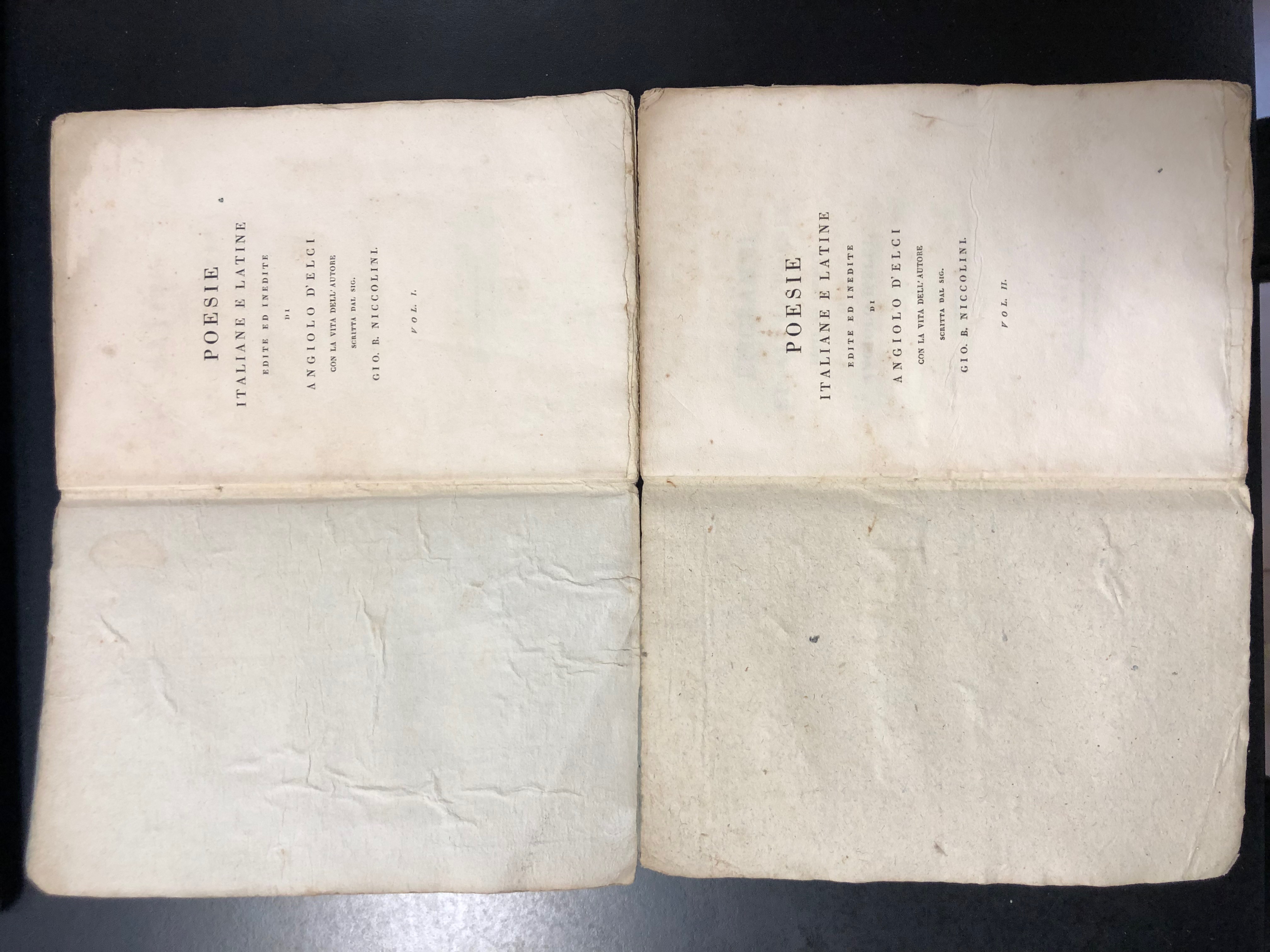 POESIE ITALIANE E LATINE EDITE ED INEDITE DI ANGIOLO D'ELCI …