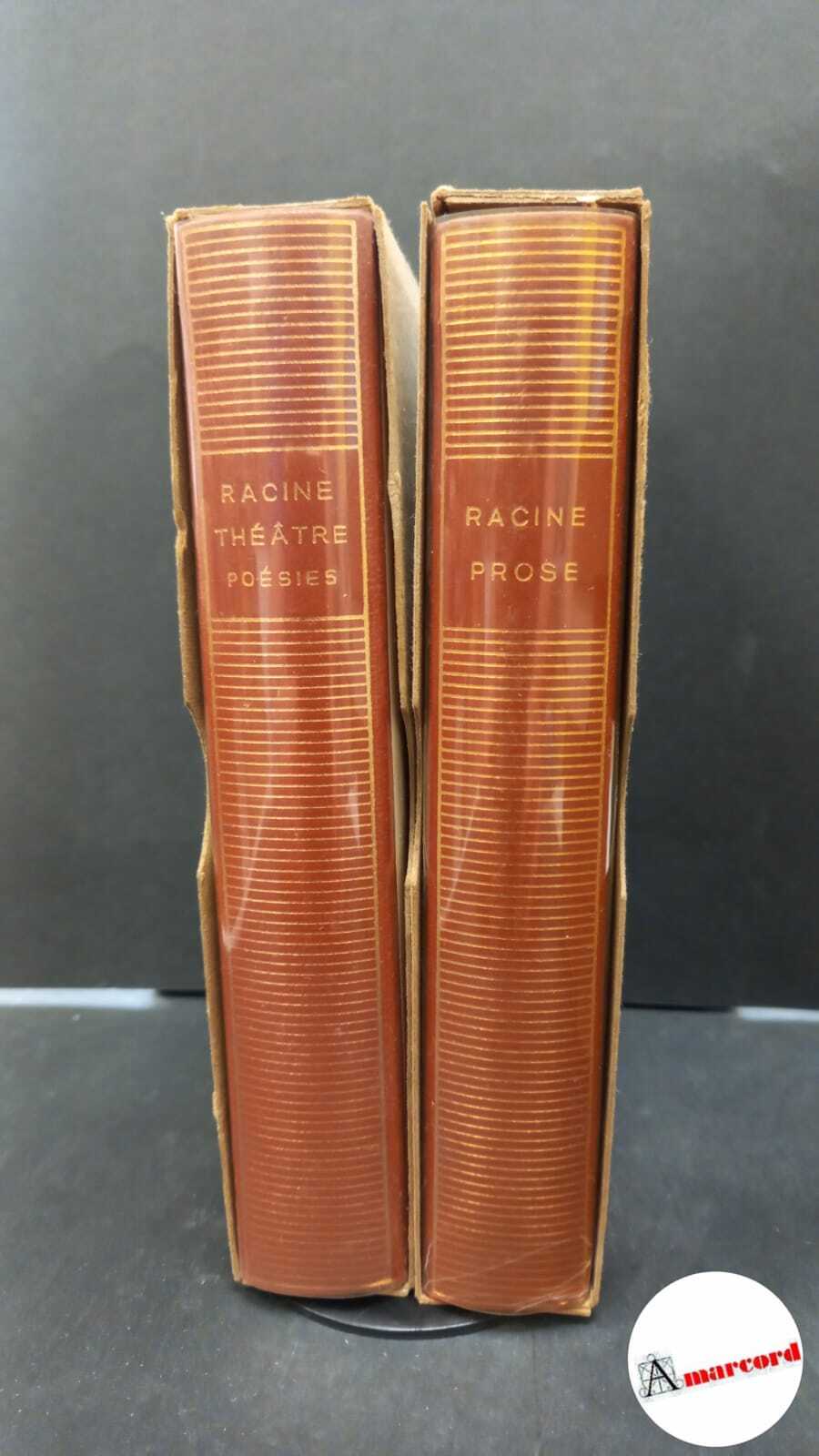 Racine, Jean. Oeuvres complètes 2 voll. Paris Gallimard, 1950
