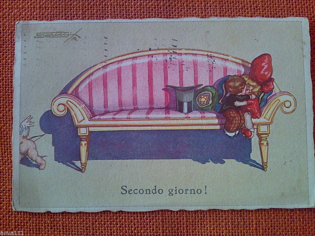 Roberto Sgrilli - SECONDO GIORNO - cartolina viaggiata affrancata 1924