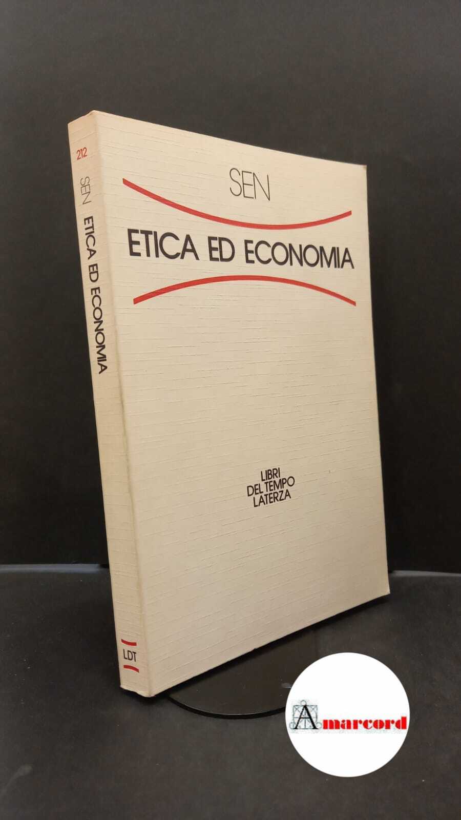 Sen, Amartya. Etica e economia Roma Laterza, 1988