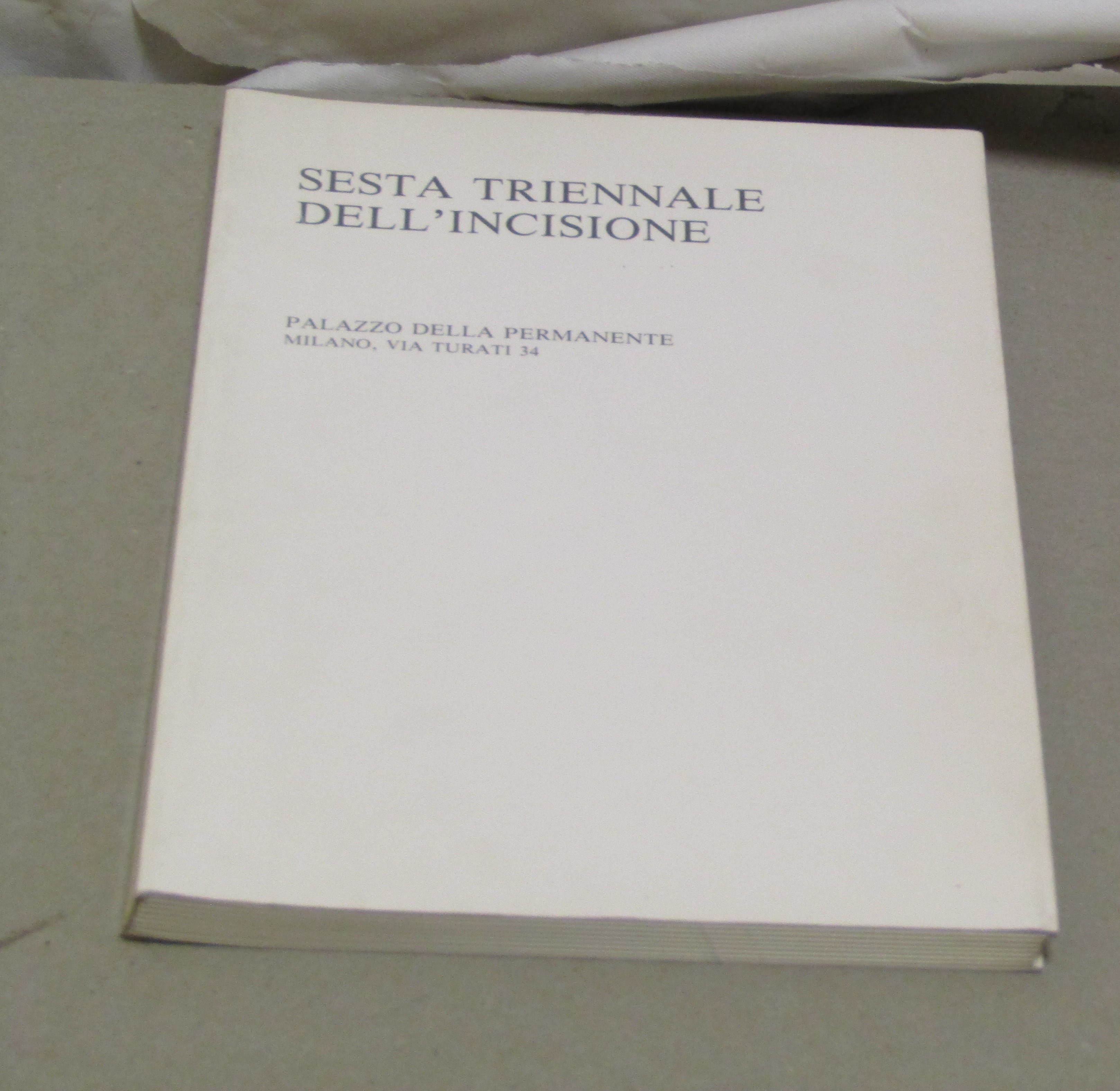 SESTA TRIENNALE DELL'INCISIONE