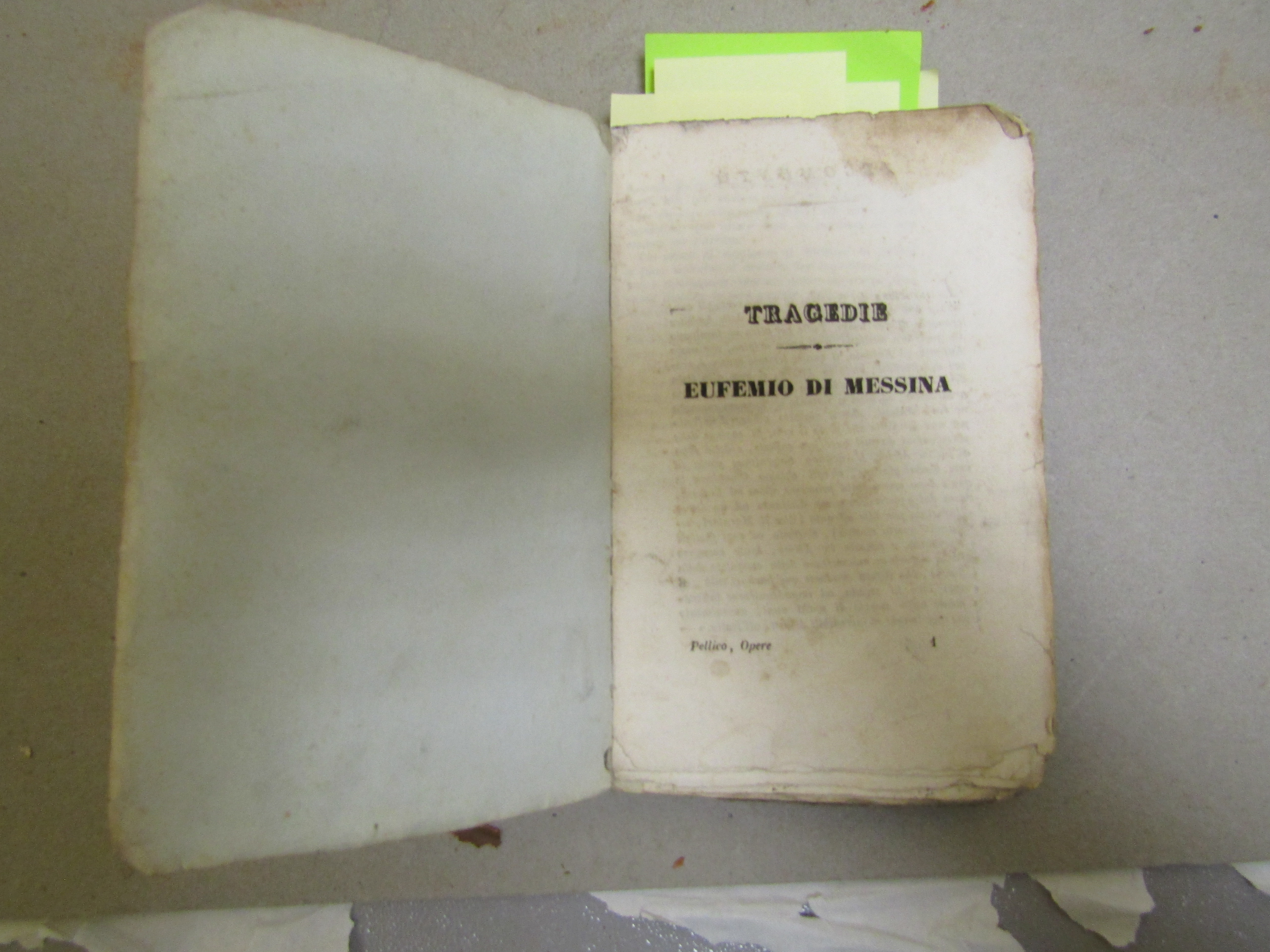 Silvio Pellico. Tragedie