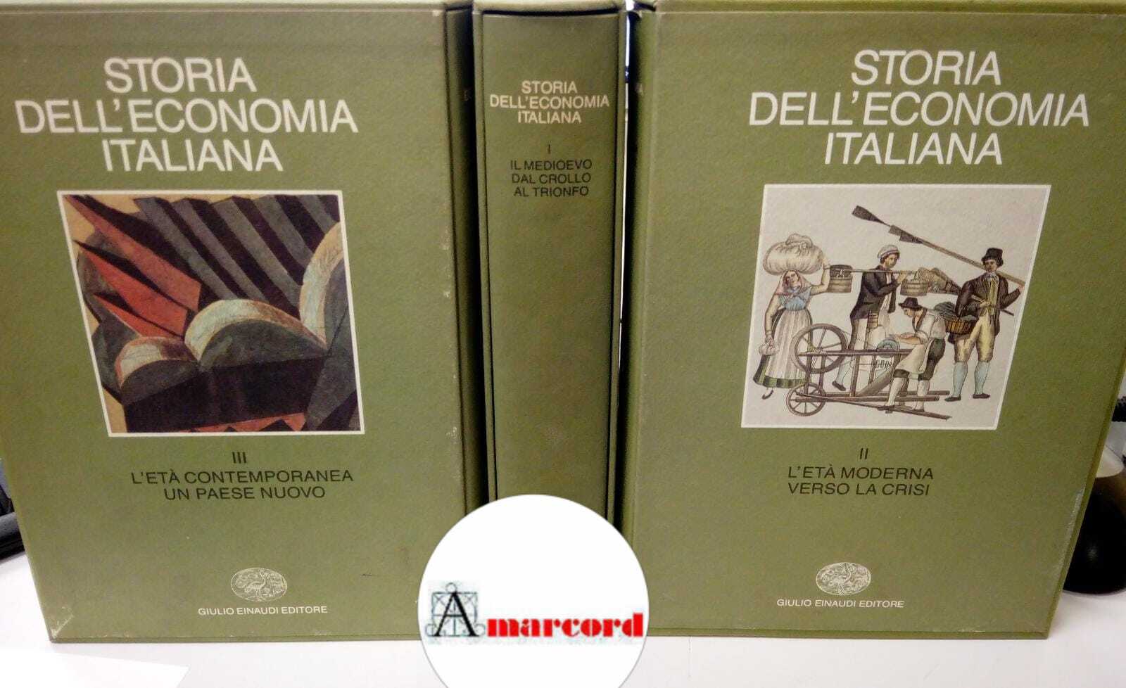 Storia dell'economia italiana (3 voll.), Einaudi, 1990.