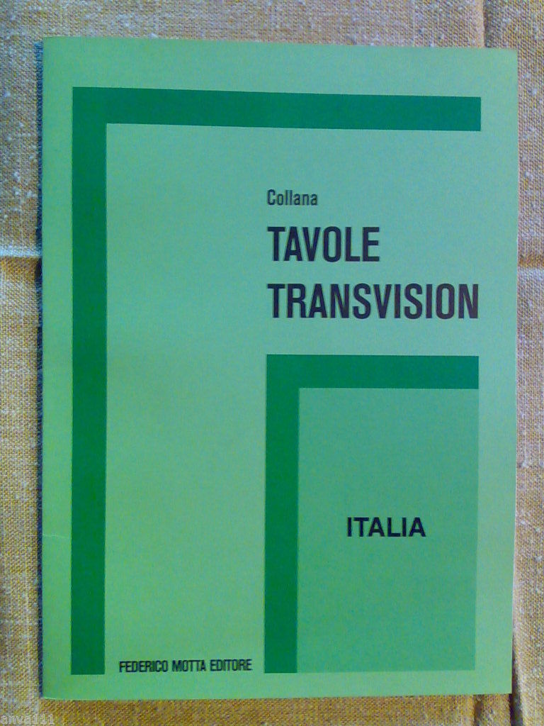 Tavole Transvision - ITALIA - Ed. Motta 1988