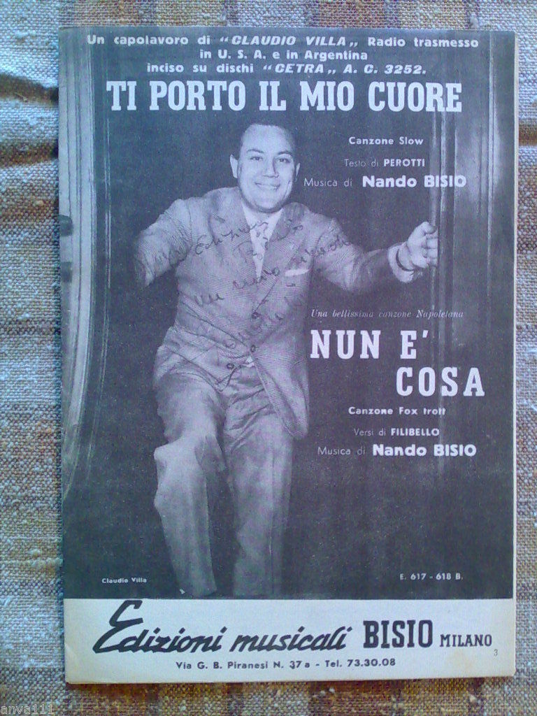 TI PORTO IL MIO CUORE / NUN È COSA - …