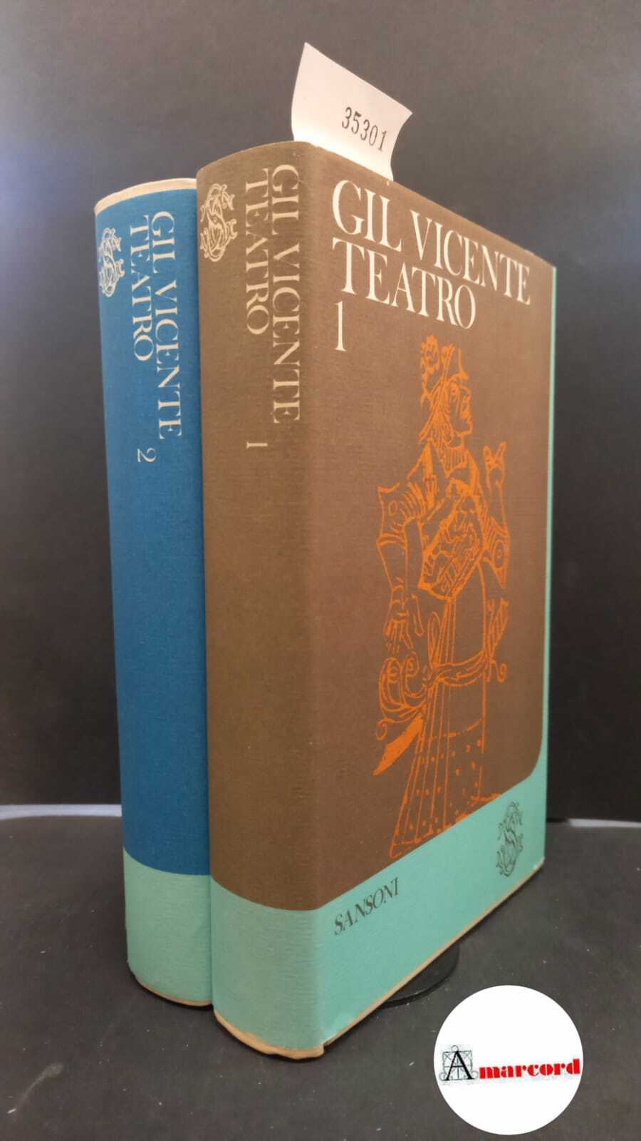 Vicente, Gil. , and Di Poppa Vòlture, Enzio. Teatro 2 …