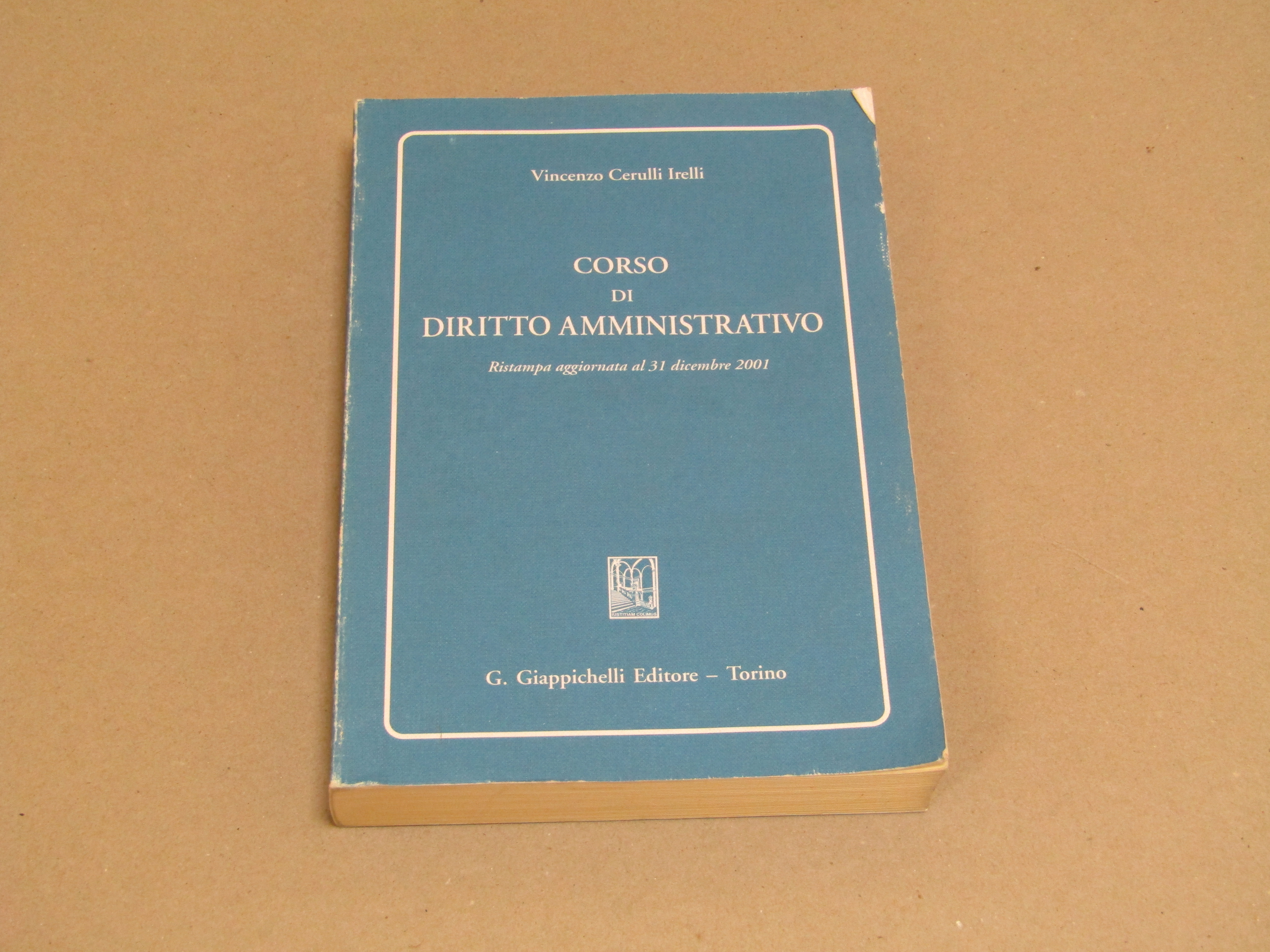 Vincenzo Cerulli Irelli. Corso di diritto amministrativo