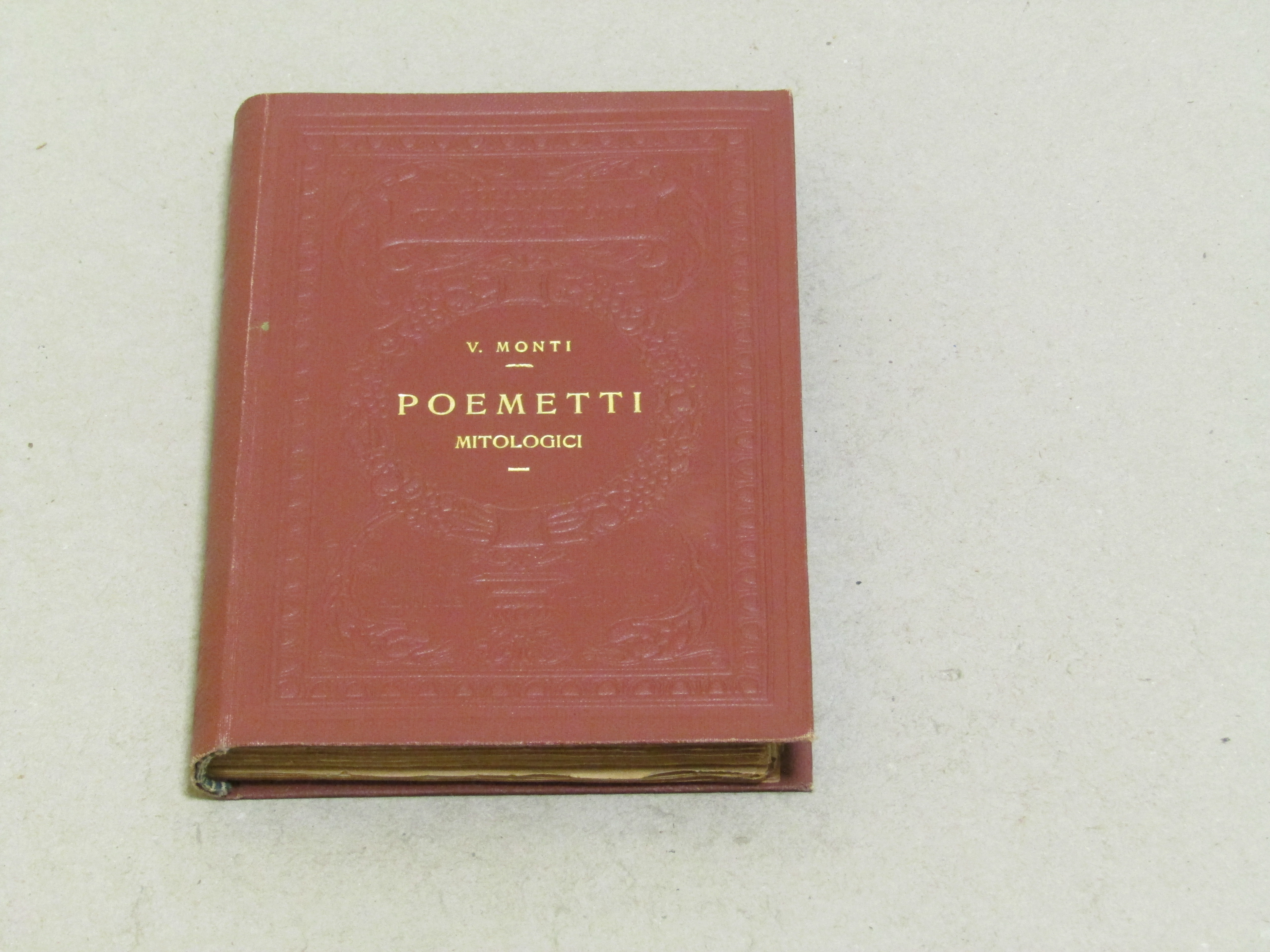 Vincenzo Monti. Poemetti mitologici