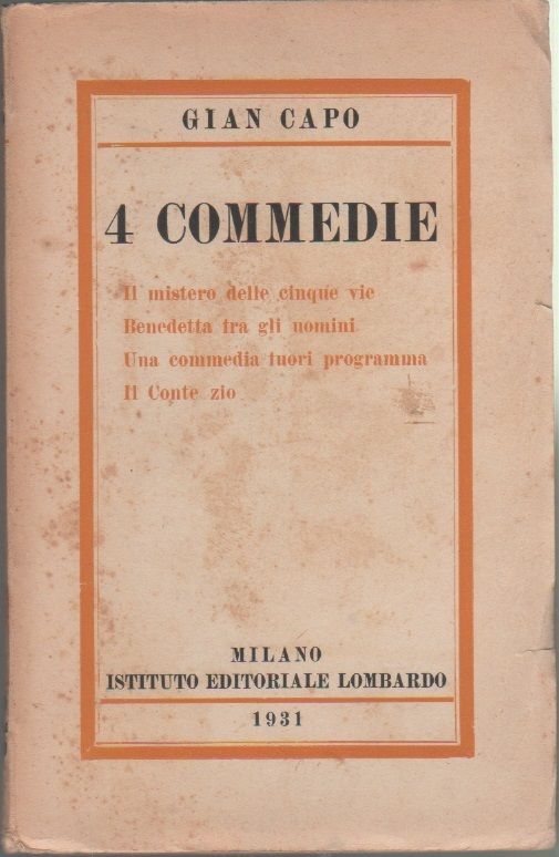 4 commedie - Gian Capo