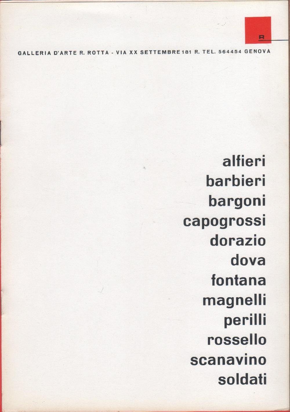 50 opere selezionate degli artisti più recenti. Galleria G. Rotta, …