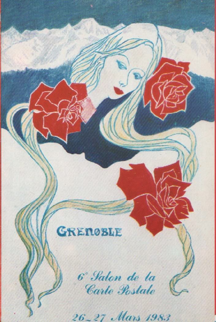 6^ Salon de la Carte Postale. Grenoble 1983. Originale. Non …