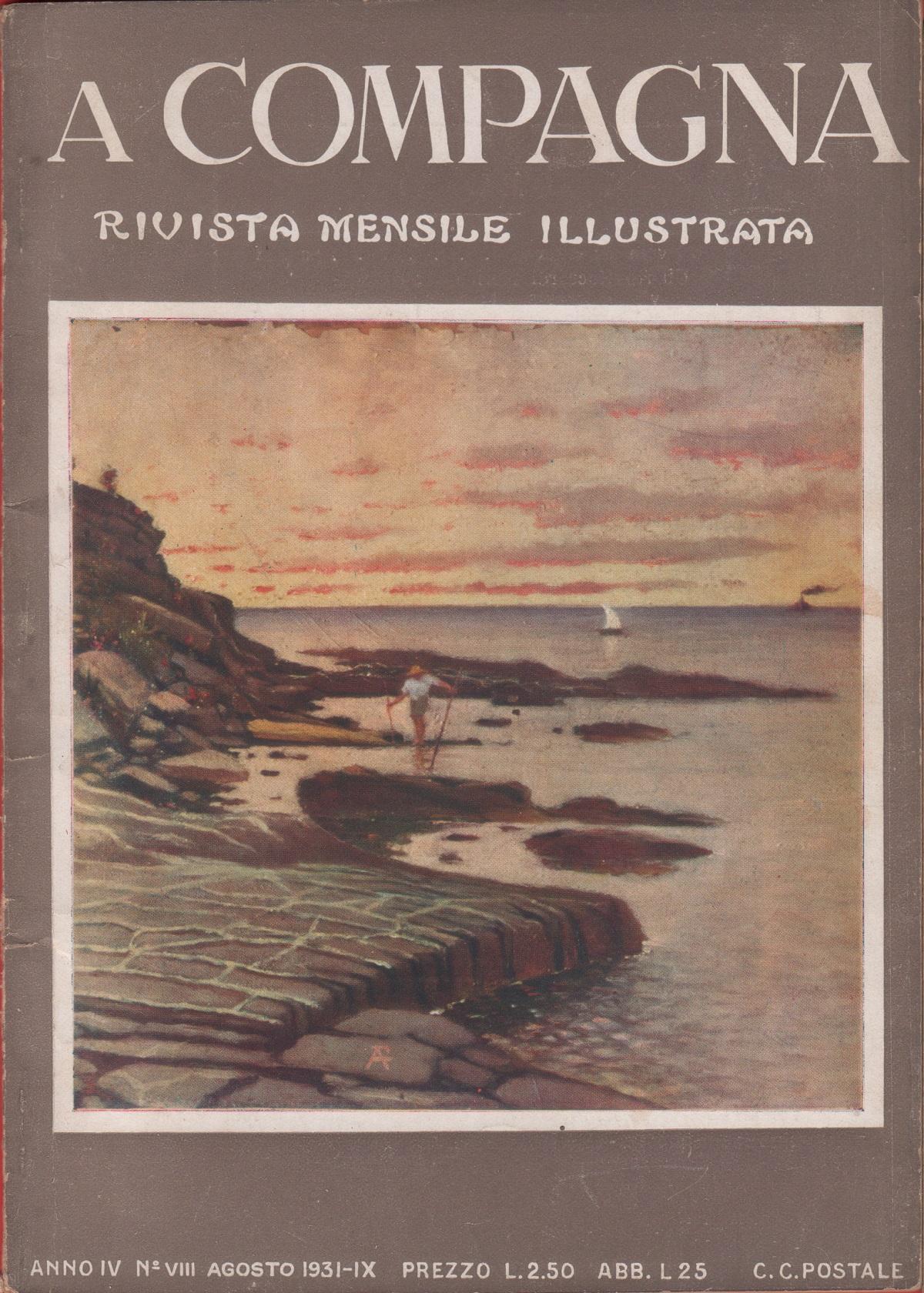 A Compagna. Rivista. Anno IV n. 8 agosto 1931.