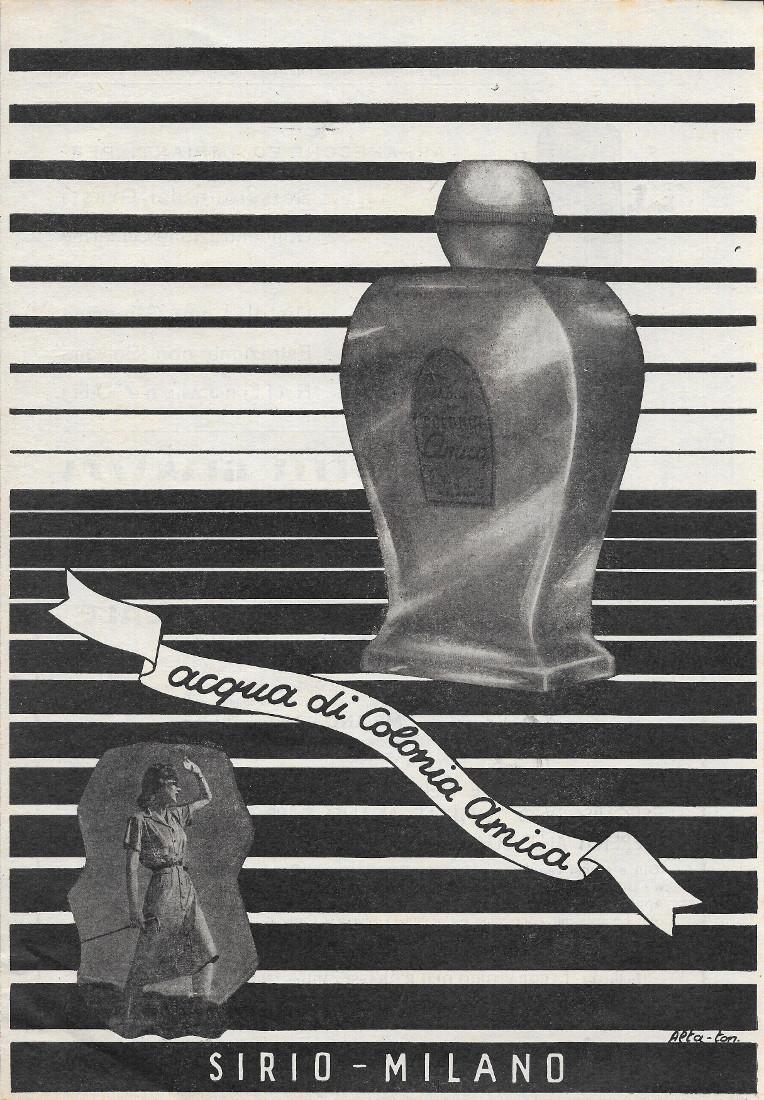 Acqua di Colonia Amica - Sirio, Milano. Advertising 1941