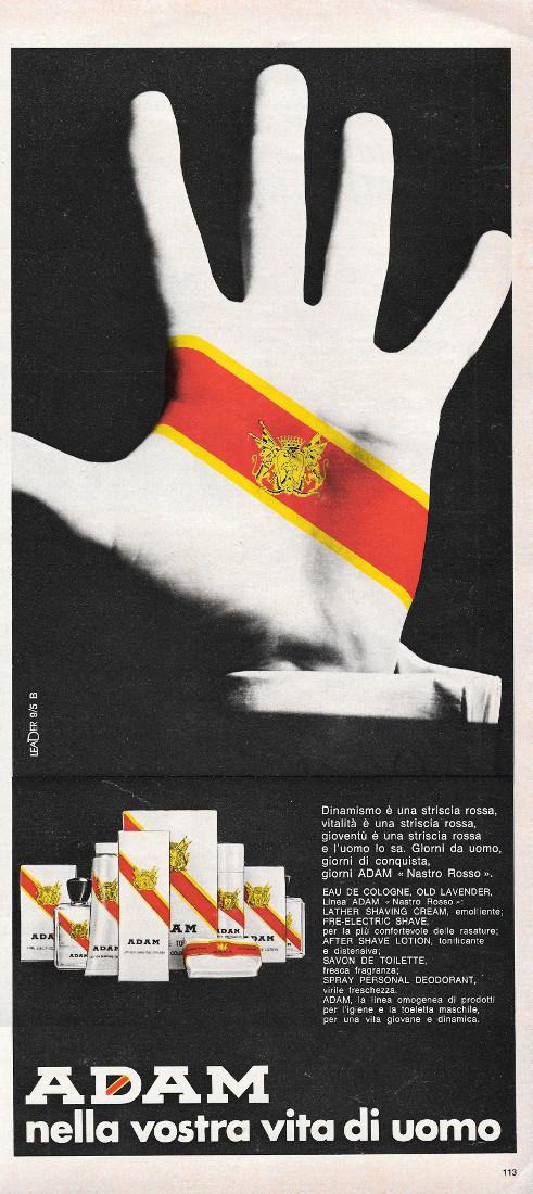 Adam nella vostra vita di uomo. Advertising 1970