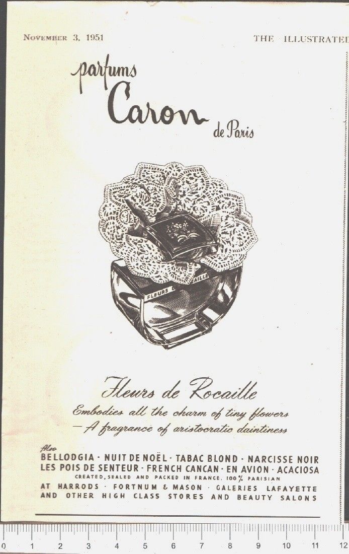 Advertising - Caron profumi - 1951