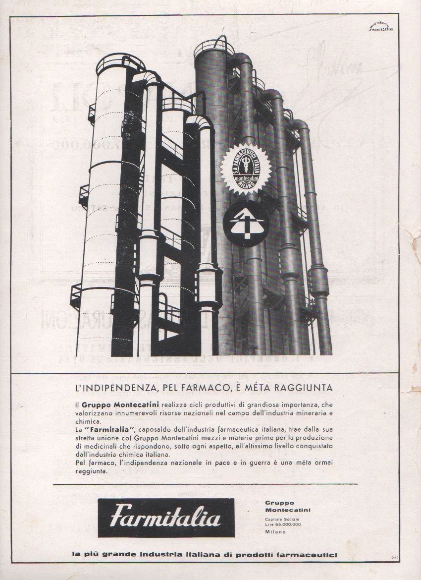 Advertising - Farmitalia - Pubblicità 1944