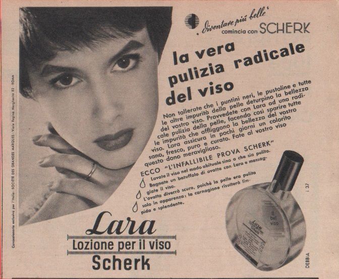 Advertising - Lara lozione per il viso (Scherk) - Pubblicità …