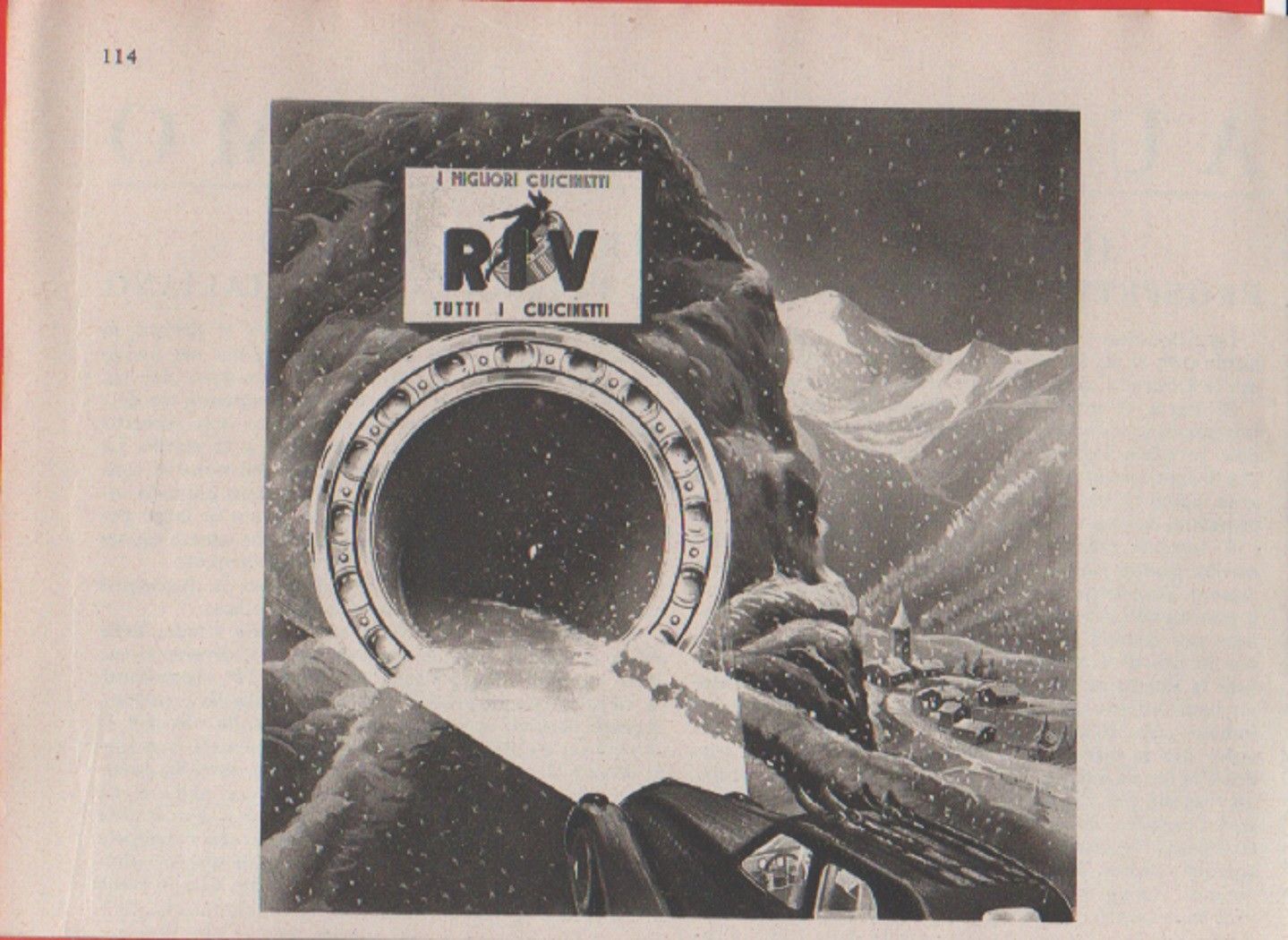 Advertising - RIV. Cuscinetti - Pubblicità 1938