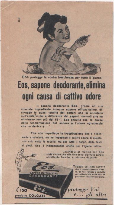 Advertising - Sapone Eos (Colgate) - Pubblicità 1953