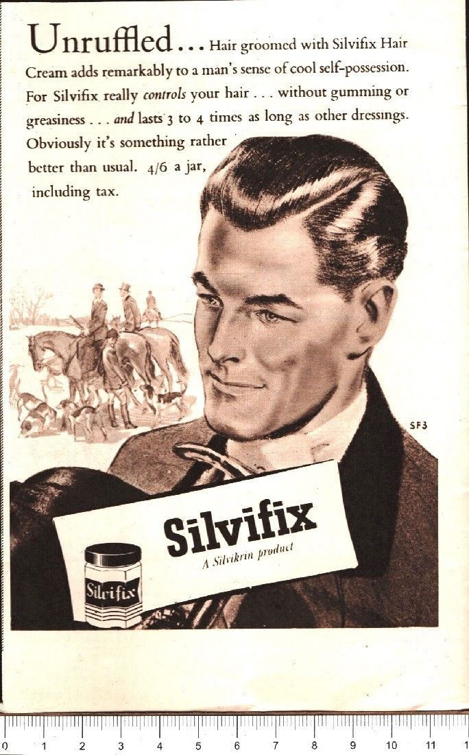 Advertising - Silvifix brillantina - 1951