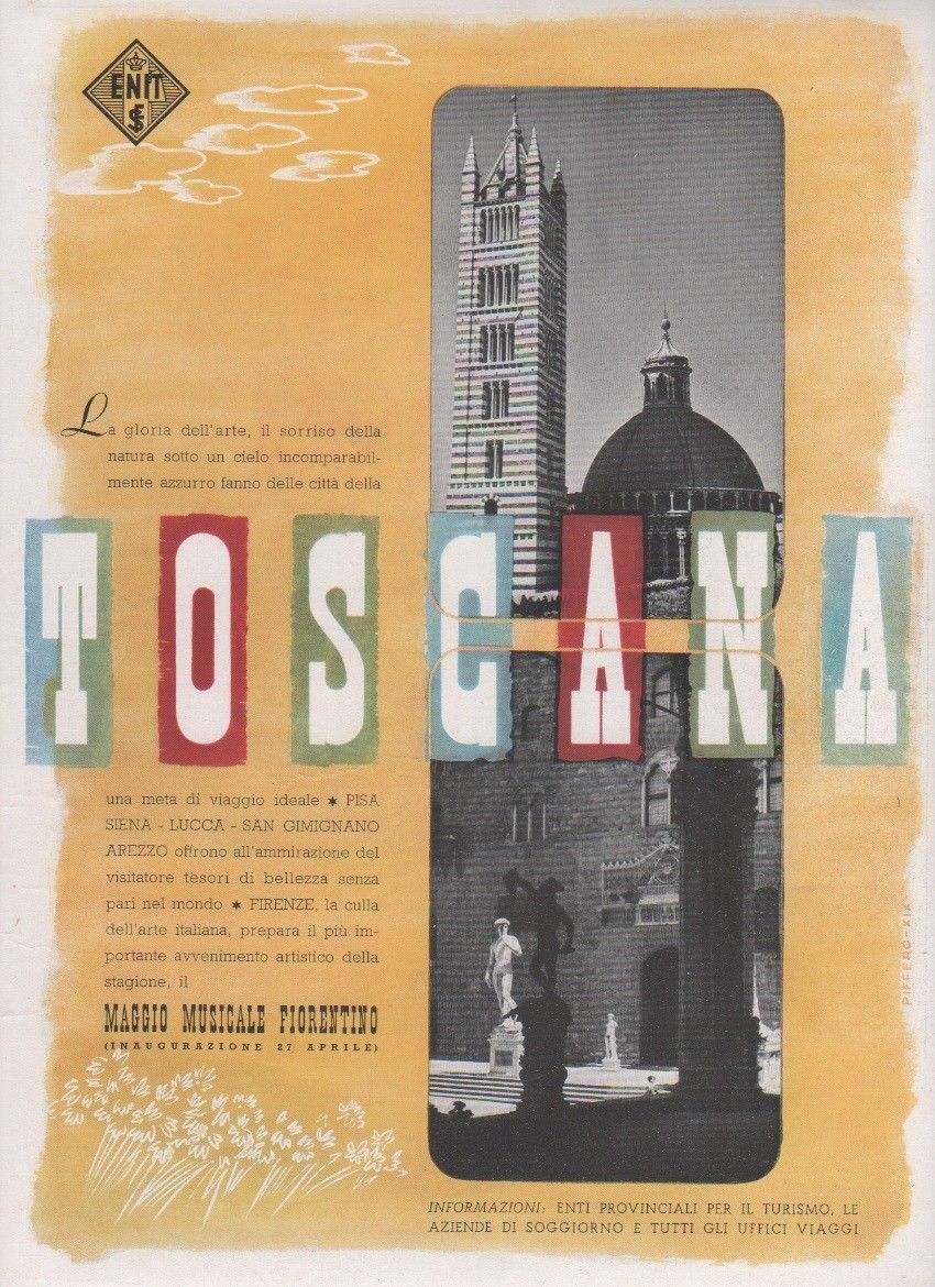 Advertising - Toscana. ENIT - Pubblicità 1941