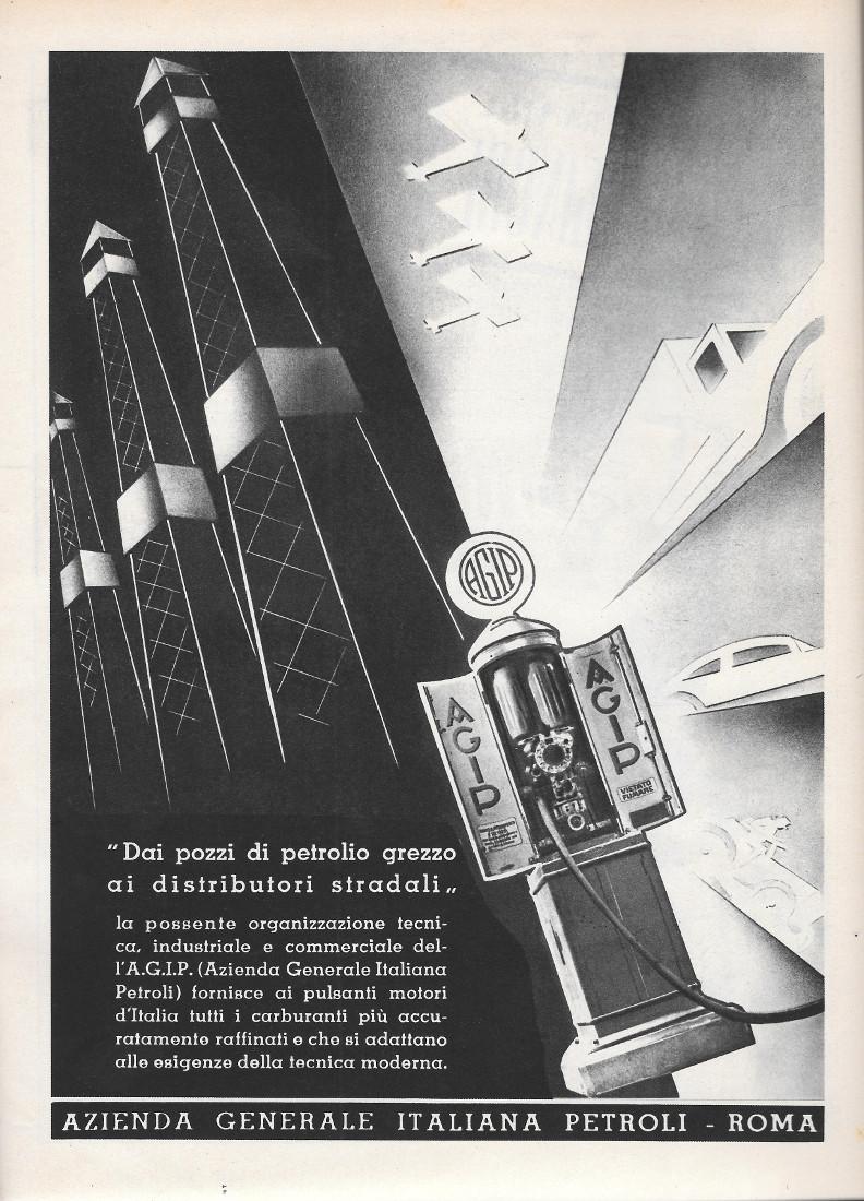 AGIP- Azienda Generale Italiana Petroli/ Varie. Advertising 1936