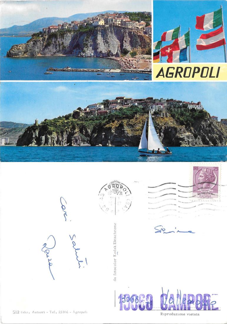Agropoli. Viaggiata 1971