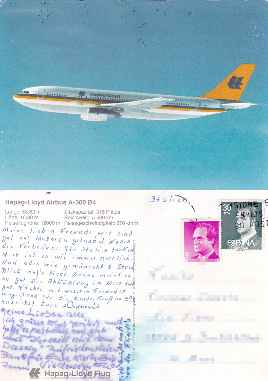 Airbus A-300 B4 Hapag-Lloyd. Viaggiata