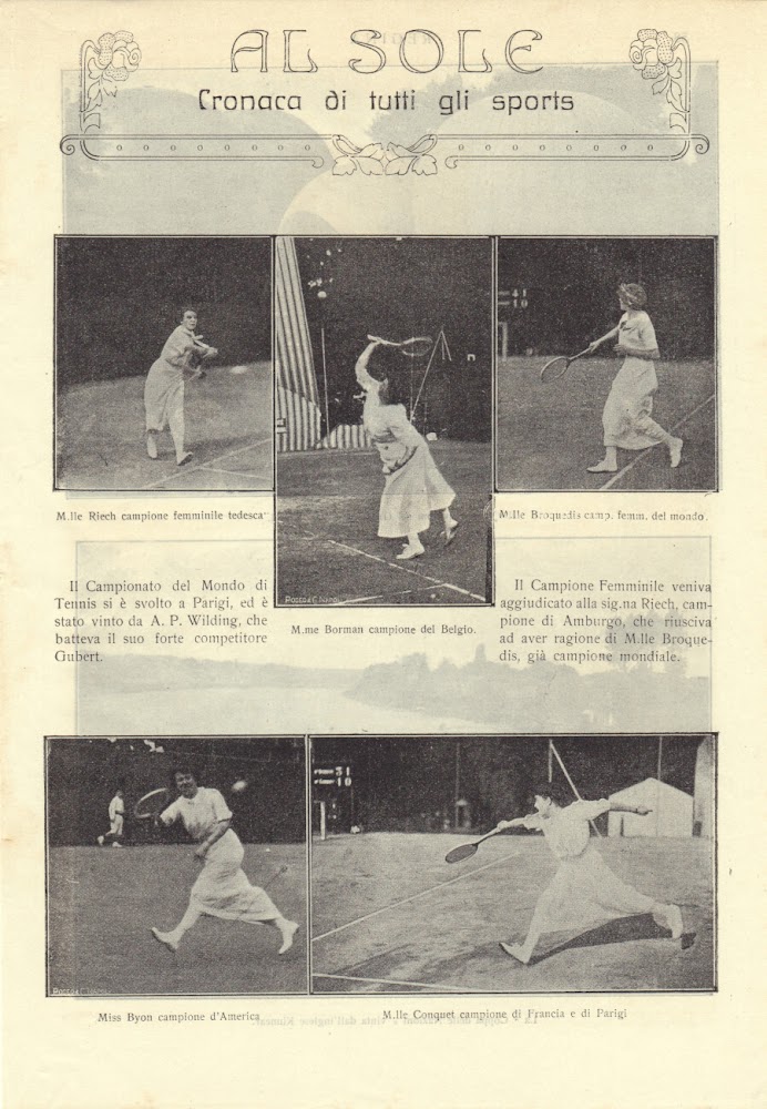 Al sole. Cronaca di tutti gli sports. Immagine 1913. Fronte/retro