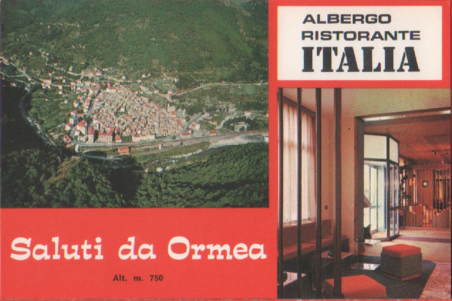 Albergo Ristorante Italia. Ormea (CN). Non viaggiata